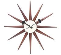 Horloge Murale silencieuse,en métal d'art Moderne,décorative silencieuse pour la Maison,Cuisine,Le Salon,Bureau,etc.,Design rétro Milieu du siècle,48cm/19,2 Pouces(C)