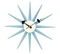 Horloge Murale silencieuse,en métal d'art Moderne,décorative silencieuse pour la Maison,Cuisine,Le Salon,Bureau,etc.,Design rétro Milieu du siècle,48cm/19,2 Pouces(E)