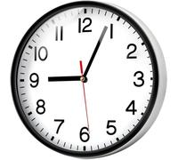 Horloge murale silencieuse et sans tic-tac Coslife, moderne à quartz, 22,9 cm - Fonctionne avec des piles, numérique, balayage silencieux, idéal pour le bureau/maison/école/décor de cuisine