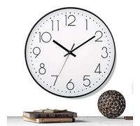 Horloge murale silencieuse, horloge murale de cuisine de 10 pouces, heure de la batterie, affichage de la maison, décoration de la maison pour propriétaires, salon, chambre à coucher