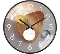 Horloge murale silencieuse non tic-tac Grande ferme moderne Rutic Horloges décoratives pour cuisine, chambre à coucher, douche, jardin, extérieur, bureau, salon, mobilier, 25 cm