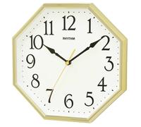 Horloge murale silencieuse octogonale