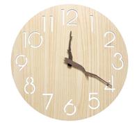Horloge Murale Silencieuse Pendules Murales: Horloge Murale Bois Sans Tic Tac, Horloge Murale Design Moderne, Pendule Murale 3D, Wall Clock Déco pour Cuisine Bureau Salon Chambre, 30 cm (12 Pouces)