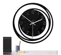Horloge murale silencieuse qui ne fait pas, horloge scolaire facile à lire : acrylique silencieuse de 11,02 pouces, horloge moderne pour décoration murale pour salon, chambre,
