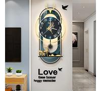 Horloge murale silencieuse sans tic-tac avec pendule pour salon, chambre à coucher, bureau, cuisine