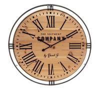 Atmosphera - Horloge Colonial métal et Bois D58 cm