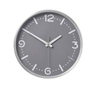 Horloge Murale Silencieux Diamètre 30 cm en Aluminium Facile à Lire Nedis Gris