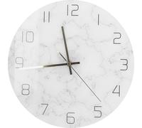 Horloge murale simple en marbre, à la mode, en acrylique craquelé, avec impression UV Décoration de salon
