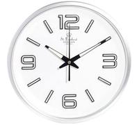 Horloge murale - ST. LEONHARD - 30 cm - Radio-pilotée - Chiffres et aiguilles phosphorescents - Design moderne