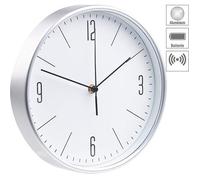Horloge murale - ST. LEONHARD - Classique - Ø 25 cm - Argent - Radio-pilotée