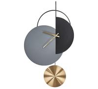 Horloge Murale Suspendue 32 x 60 cm Design Moderne Pendule Sans Chiffres Acier G