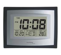 Horloge murale Techno Line WS 8004 à quartz 22 mm x 17 mm x 3.5 mm argent, noir