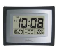 Horloge murale Techno Line WS 8004 à quartz 220 mm x 170 mm x 35 mm argent,