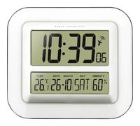 Horloge murale Techno Line WS 8006 radiopiloté(e) 280 mm x 245 mm x 32 mm blanc