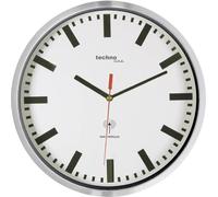 Horloge murale Techno Line WT8990 radiopiloté(e) 30 cm x 50 mm argent (métallisé)