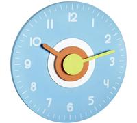 Horloge murale TFA Dostmann 60.3015.06 à quartz 230 mm x 40 mm bleu clair mécanisme dhorloge silencieux