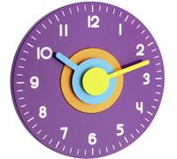Horloge murale TFA Dostmann 60.3015.11 à quartz 230 mm x 40 mm lilas mécanisme dhorloge silencieux