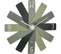 Horloge murale TFA Dostmann 60.3020.04 à quartz 40 cm x 3.7 cm x 40 cm vert, olive, vert forêt mécanisme dhorloge silencieux