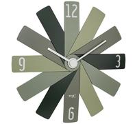 Horloge murale TFA Dostmann 60.3020.04 à quartz 400 mm x 37 mm x 400 mm vert, olive, vert forêt mécanisme d'horloge silencieux