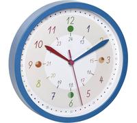 TFA Dostmann Horloge murale Tick & Tack 60.3058.06.90 – analogique enfant, multicolore bleu