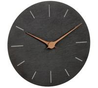 TFA Dostmann Horloge murale 60.3068.10 – ardoise, sans bruit de tic‑tac, aiguilles noyer, 25 cm