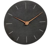 TFA Dostmann Horloge murale 60.3068.10 – ardoise, sans bruit de tic‑tac, aiguilles noyer, 25 cm
