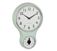 Horloge Murale TFA Dostmann 60.3073.20 à Quartz, mécanique 196 mm x 58 mm x 300 mm Menthe, Vert