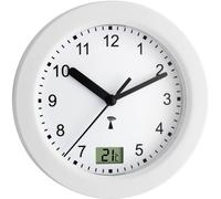 Horloge murale TFA Dostmann 60.3501 radiopiloté(e) 17.5 cm x 5.5 cm blanc pour