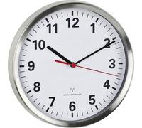 Horloges Tfa Horloge murale radiopiloté(e) tfa 60.3529.02 aluminium 22 cm x 4.5 cm mécanisme dhorloge silencieux, fonction déconomie dénergie