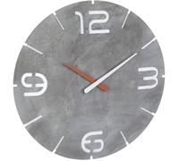 Horloge murale TFA Dostmann 60.3536.15 radiopiloté(e) 35 cm x 35 mm gris béton