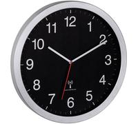TFA-Dostmann 60.3545.01 Horloge murale et de table Horloge analogique Rond Aluminium, Noir