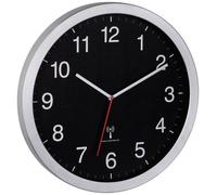 TFA-Dostmann 60.3545.01 Horloge murale et de table Horloge analogique Rond Aluminium, Noir