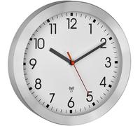 TFA Dostmann Horloge murale analogique 60.3546.02 radio-pilotée cadre métal Ø25 cm blanc