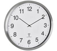 Horloge murale TFA Dostmann 60.3548.02 radiopiloté(e) 508 mm x 65 mm blanc,