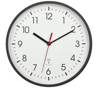 Horloge murale TFA Dostmann 60.3550.01 radiopiloté(e) 24.5 cm x 4.2 cm noir