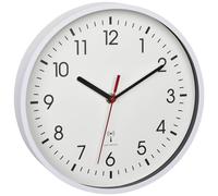 TFA Dostmann Horloge murale 60.3550.02 radio-pilotée analogique haute précision blanche 24,5 cm