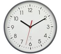 Horloge murale TFA Dostmann 60.3550.10 radiopiloté(e) 24.5 cm x 42 mm gris