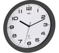 Horloge murale TFA Dostmann 60.3554.10 radiopiloté(e) 50 mm x 320 mm anthracite mécanisme dhorloge silencieux