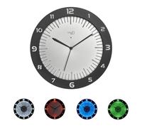 TFA Dostmann Horloge murale 60.3553.10 radiopilotée grand écran gris 30,3×4,5×30,3 cm