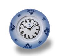 Horloge murale Thun 1794, porcelaine tchèque, 26 cm, cerise bleue, Thun
