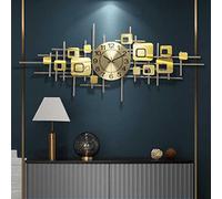 Horloge Murale très Grande création Moderne métal Horloge silencieuse 3D décoration Art Salon Chambre numérique pour Les Illustrations de Bureau décor de l'hôtel intérieur