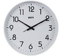 Horloge Murale Unity, Fradley, Balayage Silencieux, Moderne, Blanche, 30 cm