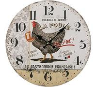 Horloge murale Versa Gallina plastique (5 x 28 x 28 cm)