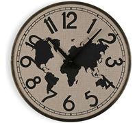 Horloge murale Versa Métal Carte du monde 4 x 40 x 40 cm