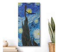Horloge murale verticale 30x60 cm | Ciel étoilé | Imprimé | Pour différents espaces de vie | Une touche élégante chez vous | Large choix de motifs | Aiguilles noires | Design original