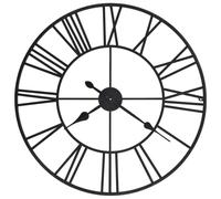 Horloge Murale Vintage avec Mouvement à Quartz Métal Pendule de Salon vidaXL