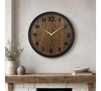 Horloge murale vintage de style rustique 40,6 cm silencieuse sans tic-tac à