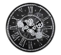 Horloge Murale Vintage "Izia" 50cm Noir & Blanc