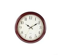 Horloge murale vintage sans tic-tac - 33 cm - Fonctionne avec piles - Chiffres faciles à lire - Parfait pour n'importe quelle pièce
