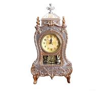Horloge murale vintage unique avec caractéristiques musicales, parfaite pour une touche décorative (blanc)